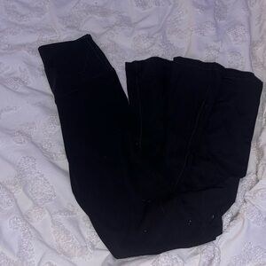 Aerie black crossover flare leggings